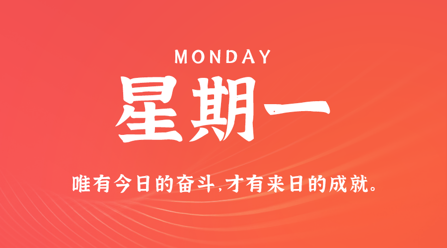 04日21日，星期一，在这里每天60秒读懂世界！
