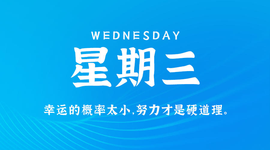 04日23日，星期三，在这里每天60秒读懂世界！